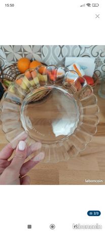 Lot De 6 Assiettes à Dessert Duralex Marguerite - Verre Excel - état Correct