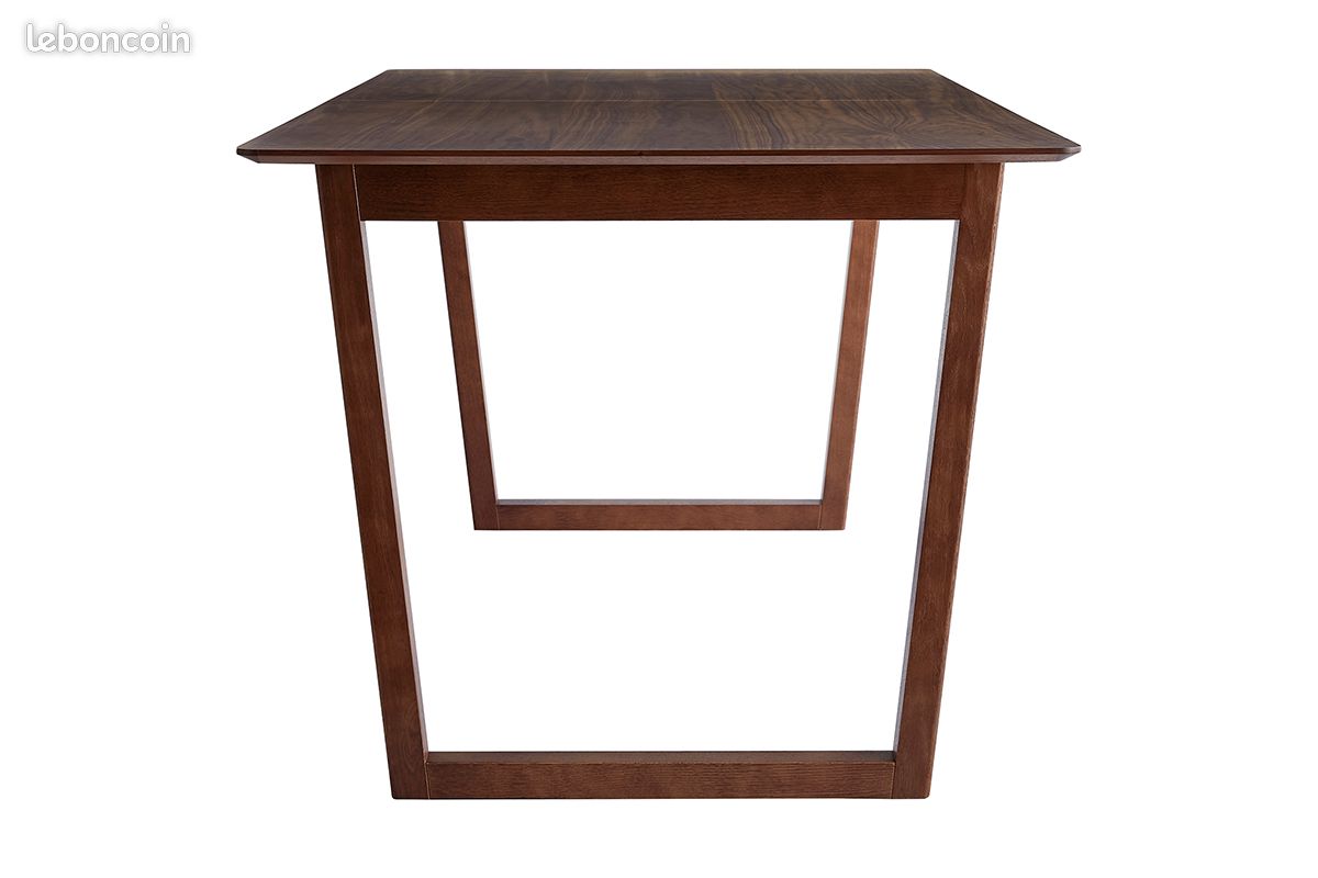 Table à manger extensible LAHO – bois foncé – 160/200/240 cm (image 6)