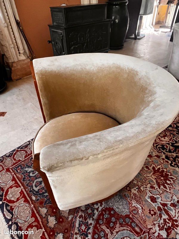 Lot de 6 fauteuils tulipe art déco (image 9)
