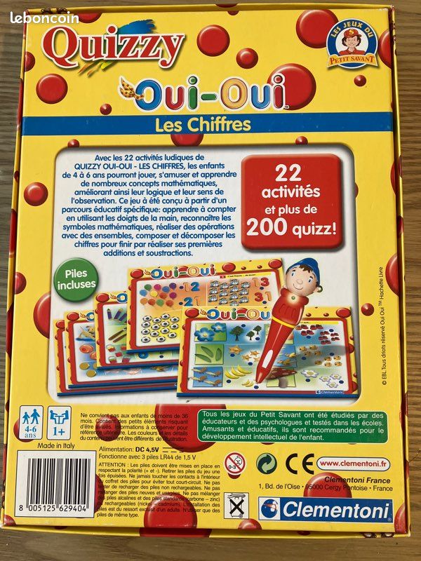 Quizzy apprendre à compter Oui-Oui 4-6 ans Clementoni (image 2)