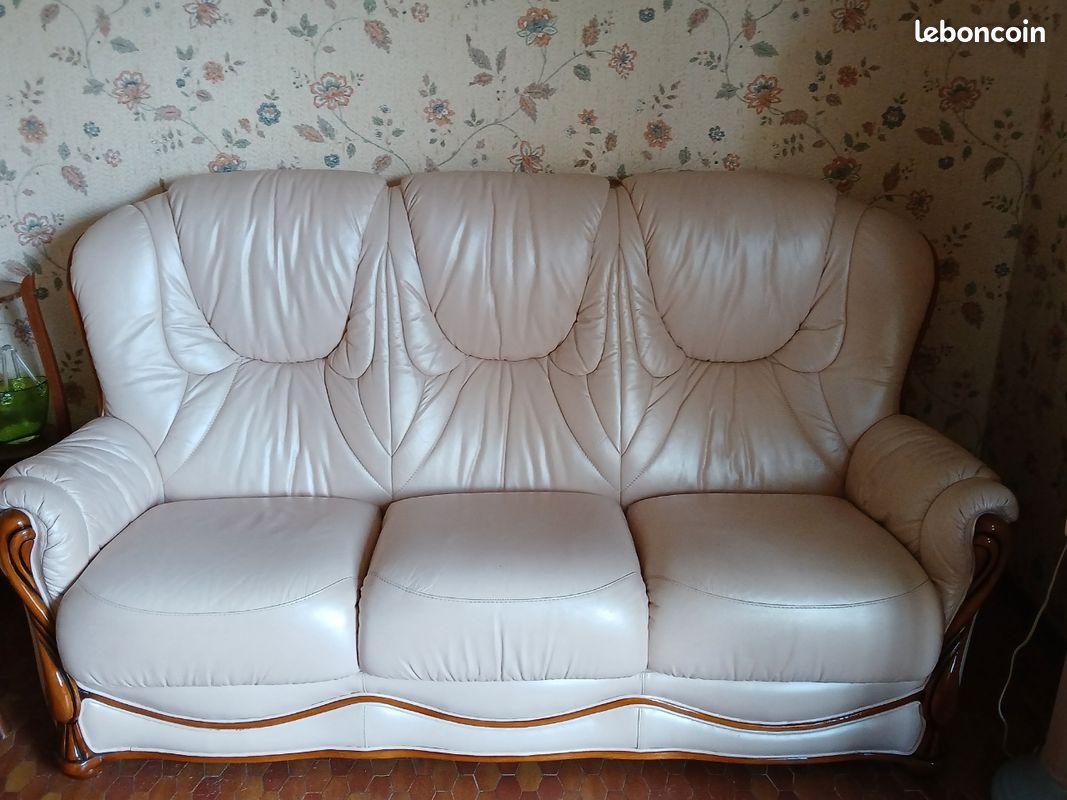 Canapé cuir (image 1)