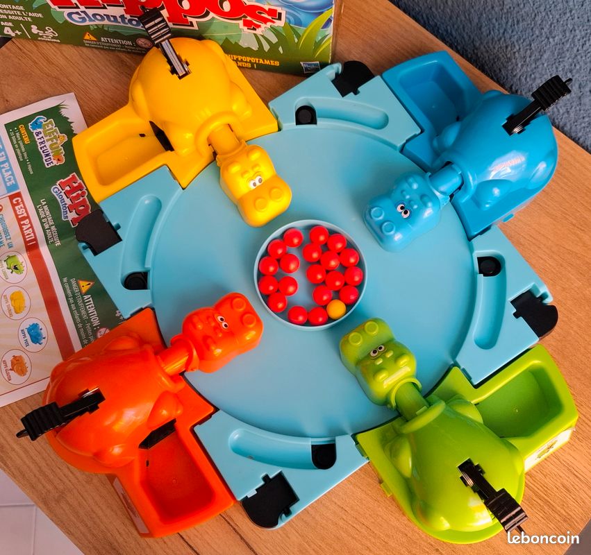 Jeu de société enfants HIPPOS GLOUTONS 4ans+ HASBRO Complet Très bon état (image 3)