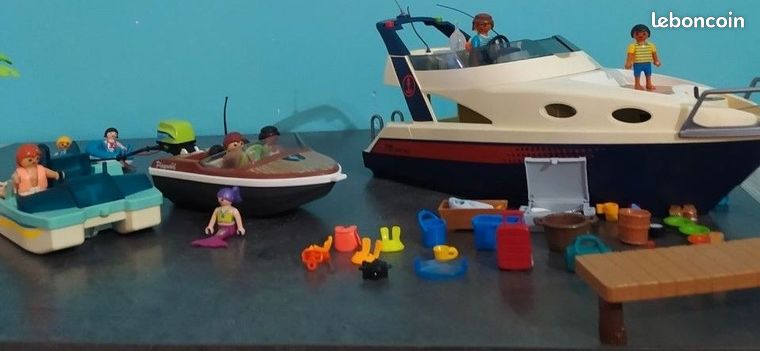 PLAYMOBIL 4845, PERSONNAGE homme voleur avec casque, bateau de voleurs EUR 4,90 - FR