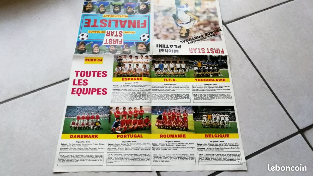 Poster Géant Vintage - Équipe De France De Foot 90s - Décoration Murale