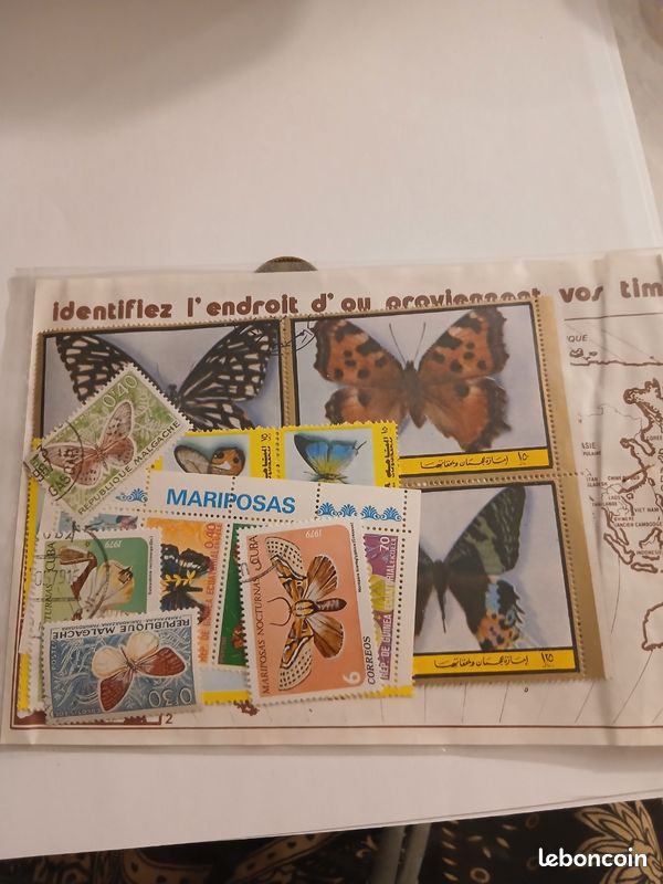 Timbres étrangers papillons (P4) - Collection