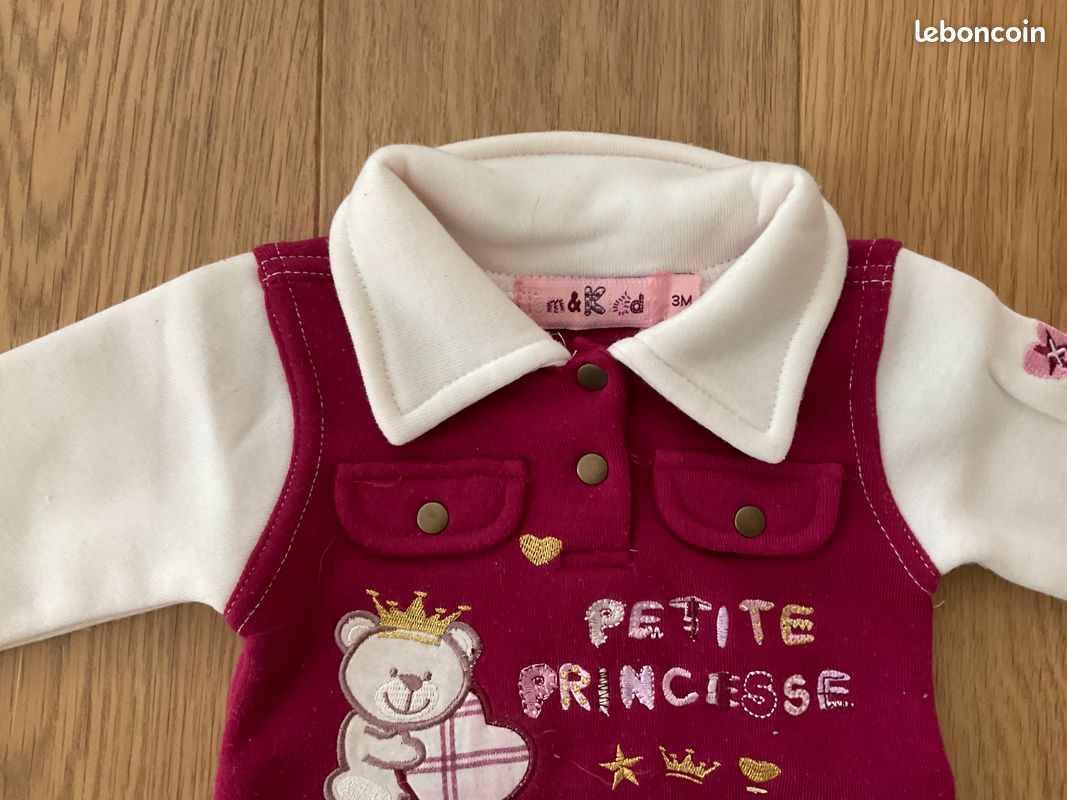 Superbe robe manche longue 3 mois (image 3)