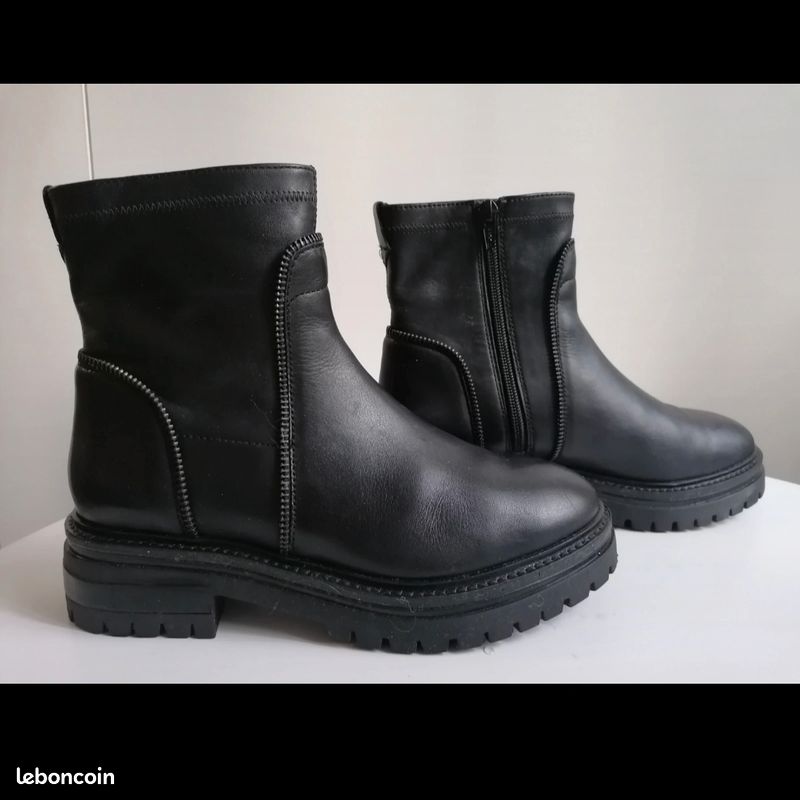 Bottines cuir EVEN&ODD (image 1)