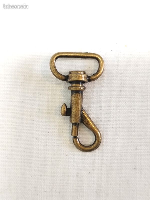 Lot De 6 Mousquetons En Métal Finition Laiton Antique - Parfaits Pour La Décoration, Le Bricolage, Les Clefs Ou Les Projets Créatifs