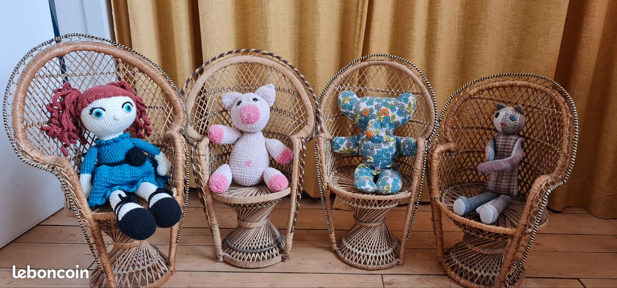 Fauteuil Miniature Pour Poupées Ou Ours En Peluche