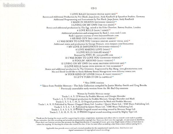 The Very Best Of Freddie Mercury Solo (image 4)