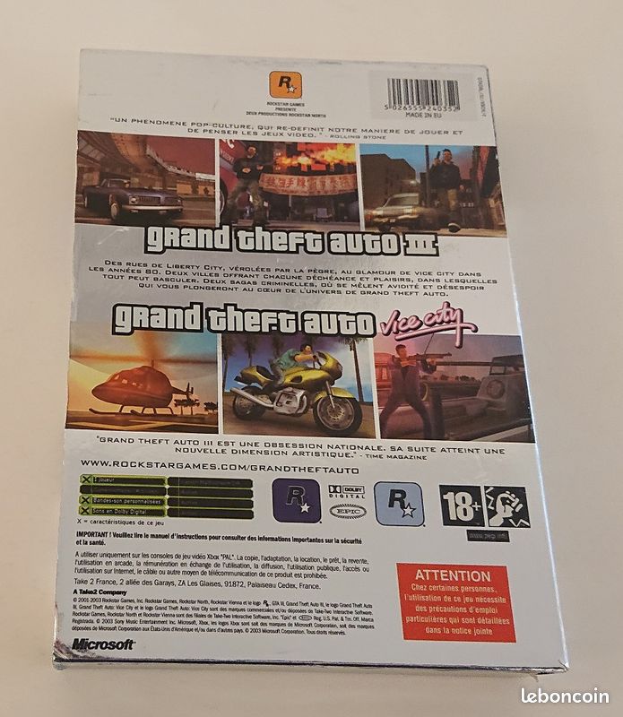 GTA Liberty city stories et vice city stories - PSP - Jeu Occasion Pas Cher - Ga