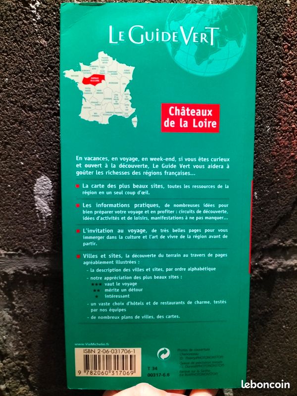 Guide Vert Michelin Châteaux Et Jardins Du Val De Loire – édition 2008, Bon état