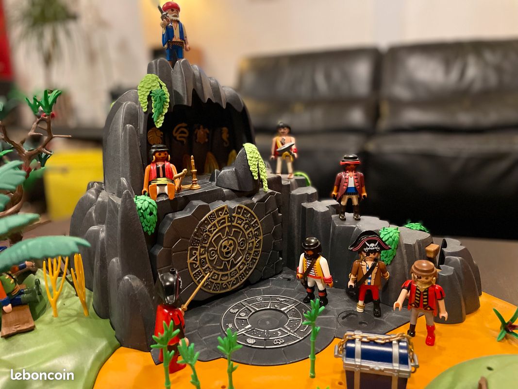 Playmobil 5134 L'Île Mystérieuse Des Pirates – Set D'occasion Incomplet Mais Plein De Potentiel