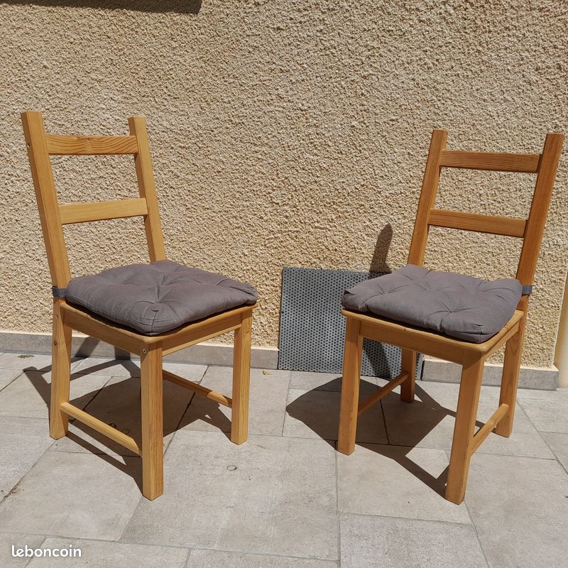 Lot de 4 chaises en pin (image 10)