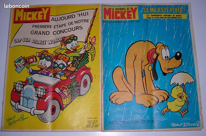 4 magazines "Le journal de Mickey" - 1973 - 4 nos : 1085, 1090, 1091, 1101 (image 1)