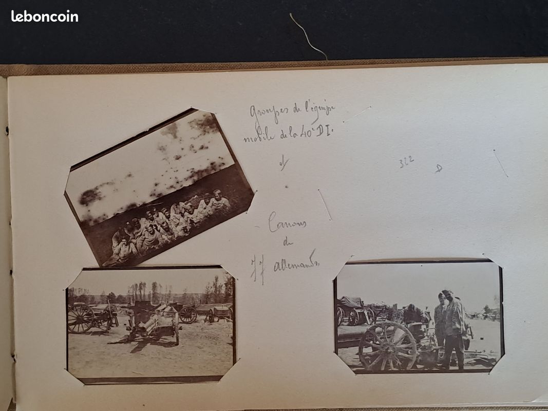 GUERRE 14-18 - ALBUM de 158 PHOTOS ORIGINALES - Plusieurs Régiments d'Infanterie: 40è,15è, 116è, 7è, 6è (image 11)