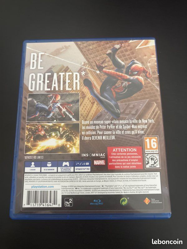 Jeu Spiderman ps4/ps5 (image 2)