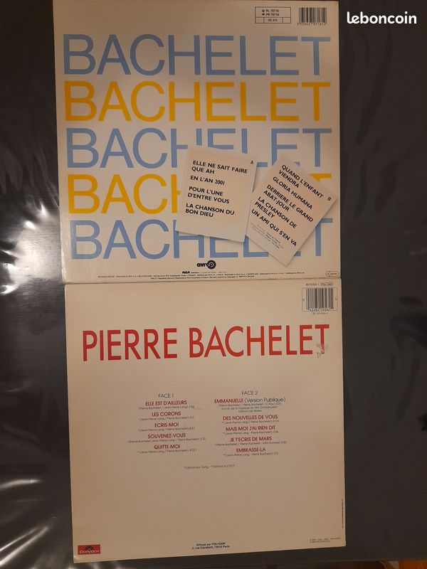 Lot de 4 Vinyles de Pierre Bachelet (image 2)