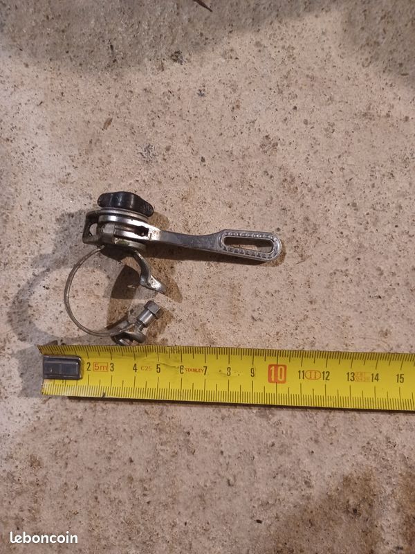 Huret Levier De Vitesses Vélo Ancien - 28.6 Mm Avec Collier Et Câble - Vintage NOS