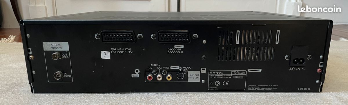 Magnetoscope Sony SLV-T2000 (image 6)