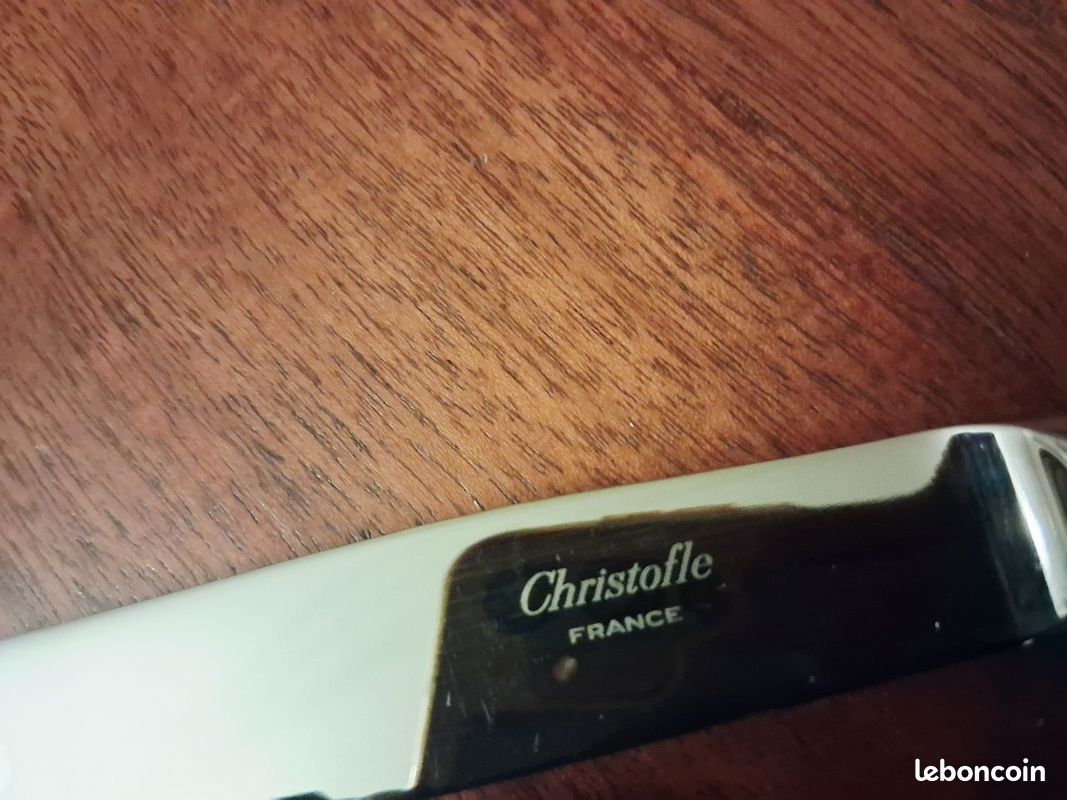 Christofle France couteau en métal argenté (image 4)