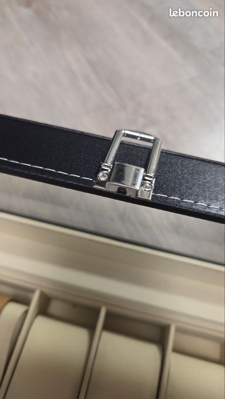 Coffret De Rangement Pour 6 Montres - Marque Auriol - Noir En Simili Cuir - Neuf Sans étiquette - Classique
