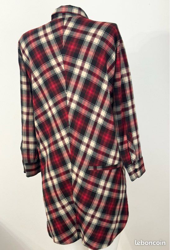 Robe chemise oversize à carreaux Maje Vêtements