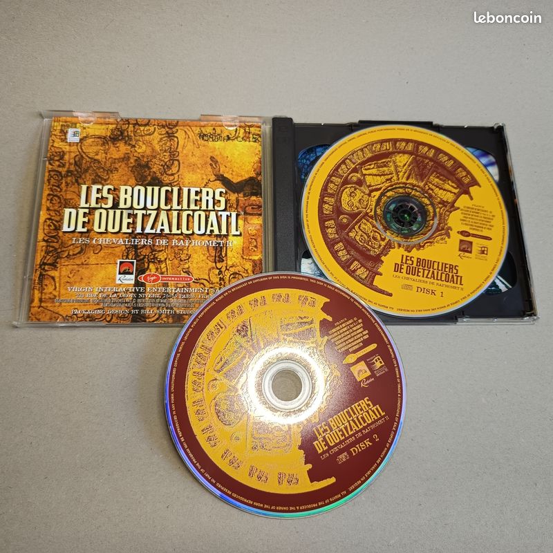 Jeu PlayStation 1 – Les Boucliers De Quetzalcoatl (1997) – PAL, Manuel Inclus