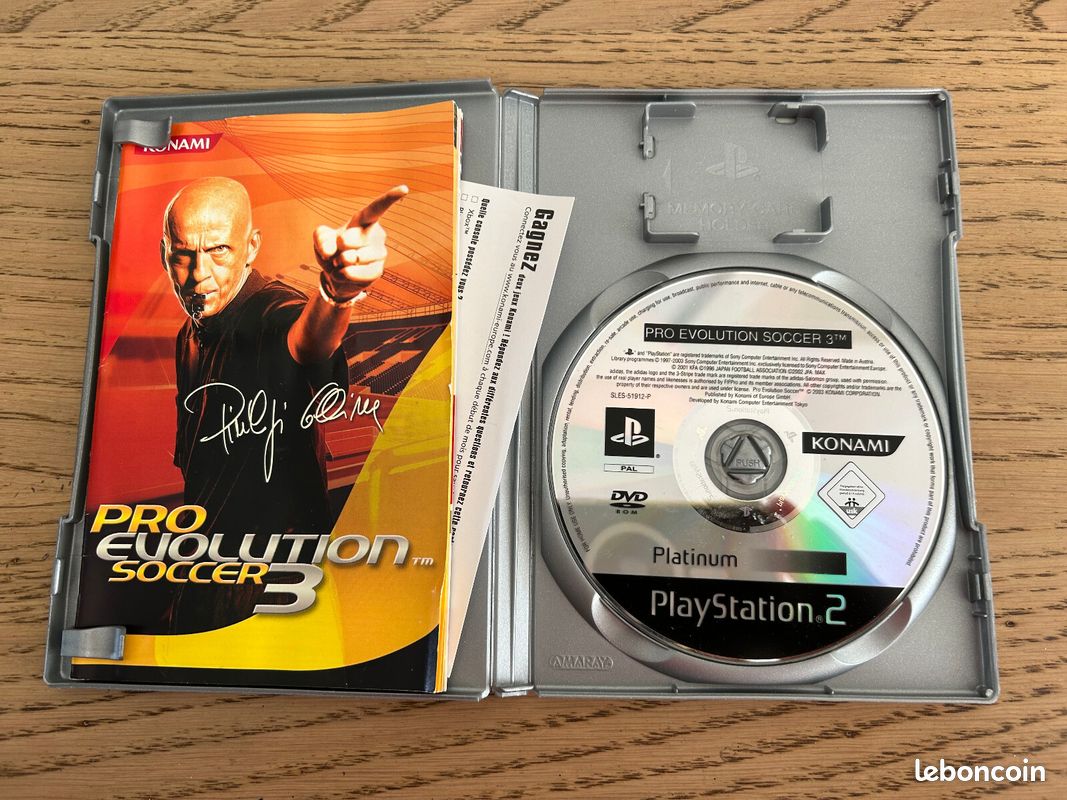 PES 3 Pro Evolution Soccer 3 Sur PS2 - Version Française Complète (Très Bon état)