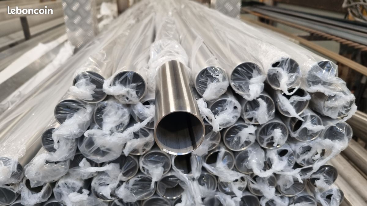 Tube inox 42.4 x 2mm brossé (image 4)