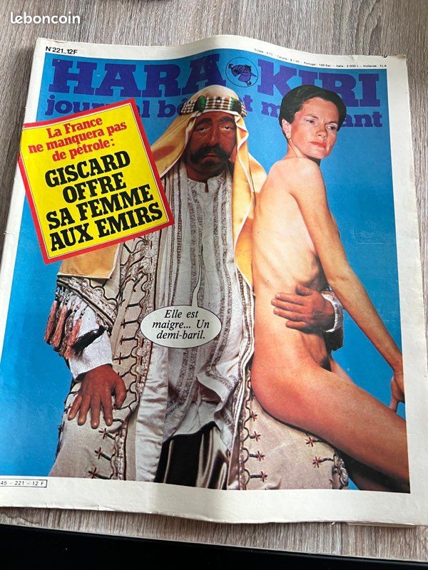 Hara Kiri N°221 — "Giscard offre sa femme aux émirs (image 1)
