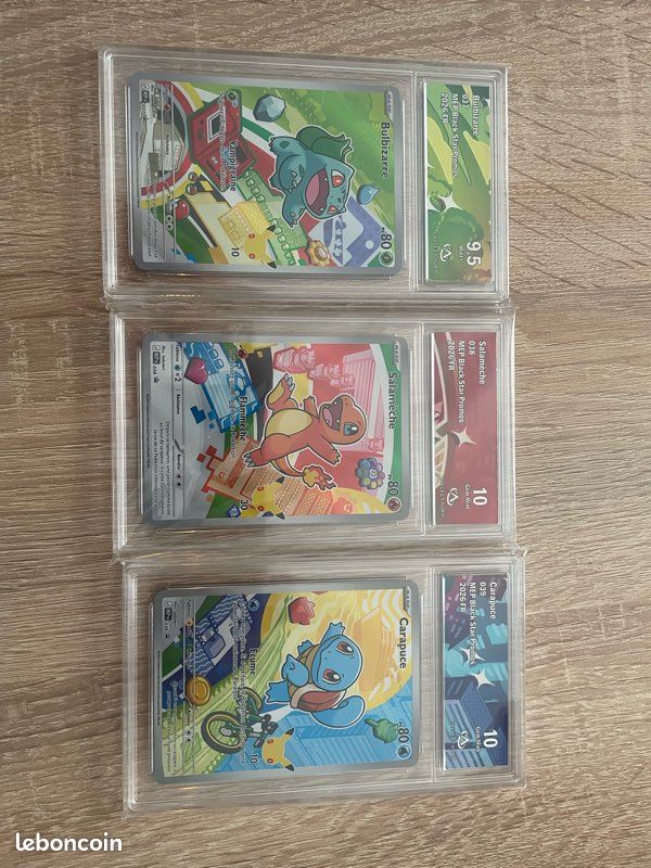 Carte gradé Pokémon première partenaire 1ere génération (image 1)