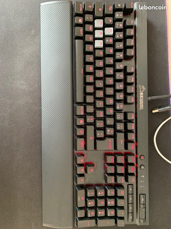 Clavier corsair k70 rapidfire mx red (image 1)