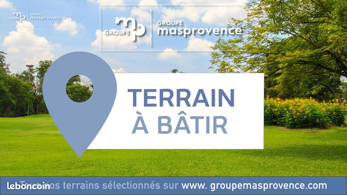 Terrain à bâtir de 800 m² à JOUQUES (13) · 185 000 €