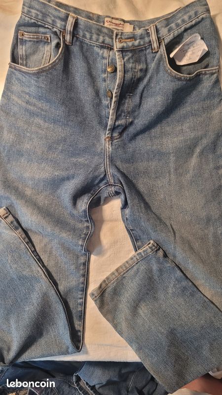 Urgent Lot jeans ( 1.5 / jean )bleu/ noir femme 100% coton Gap Struggles (image 4)