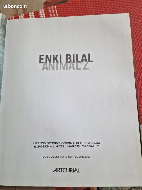 Livre de vente aux enchères Enki Bilal ANIMAL'Z (image 3)