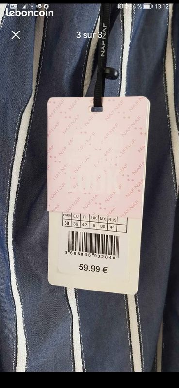 Robe Naf Naf neuve T38 (image 3)