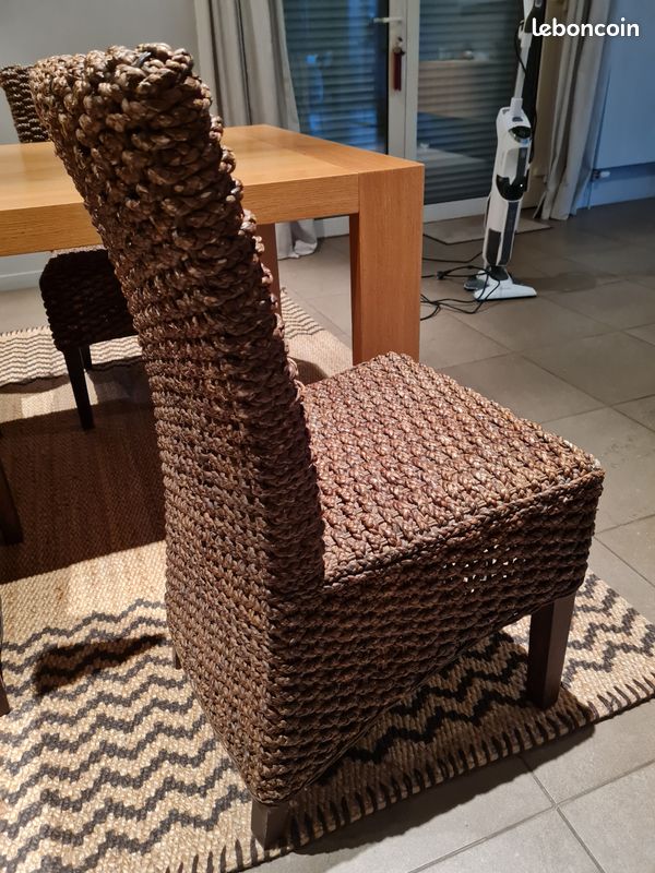 CHAISES INTERIEUR OSIER x8 (image 3)