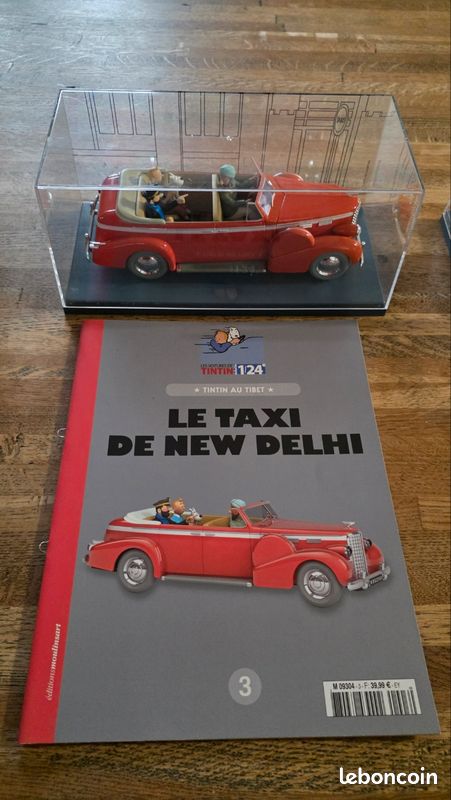 Miniature Hachette 1/24 - Taxi De New Delhi, Collection Les Voitures De Tintin, Neuve En Boîte