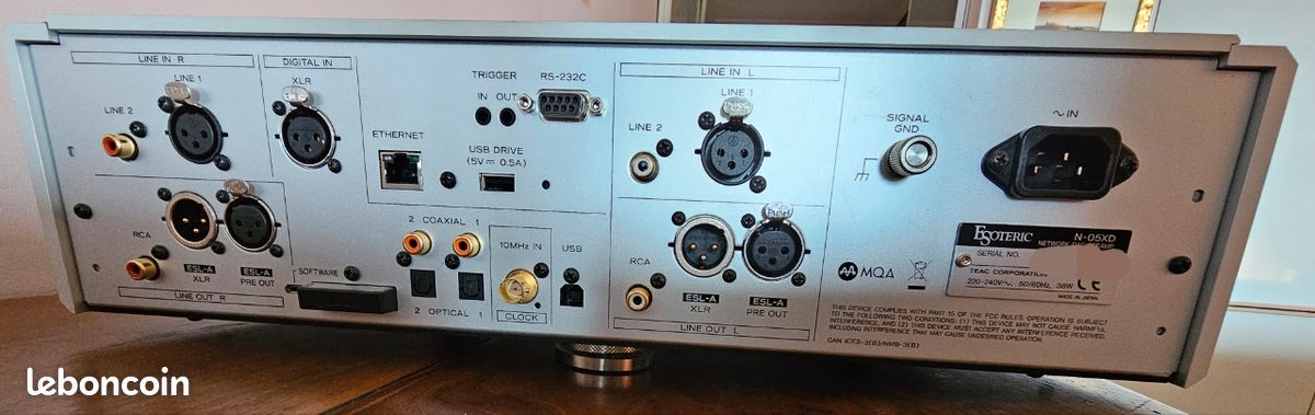 DAC/préamplificateur/lecteur réseau ESOTERIC N-05XD (image 5)
