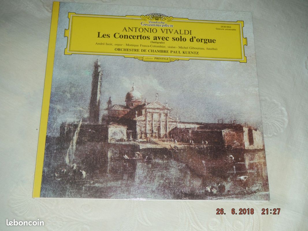 Antonio VIVALDI - les Concertos avec solo d'orgue - 33 T (image 1)