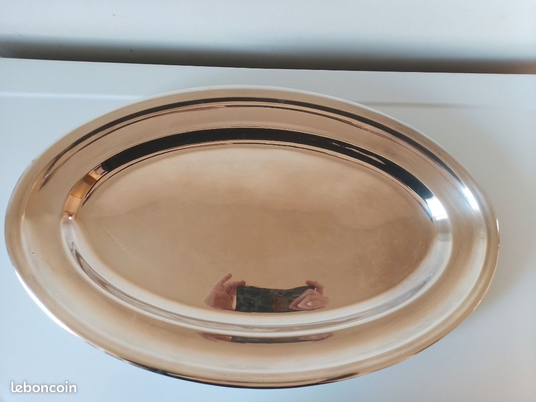 Plat Rond En Argent Massif Dans Son écrin