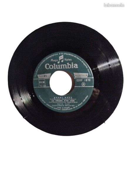Vinyle 45 tour Edith Piaf – Soudain Une Vallée ( 1956 ) (image 2)