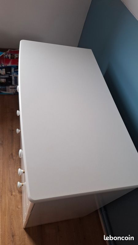 Commode 3 tiroirs blanc (image 3)