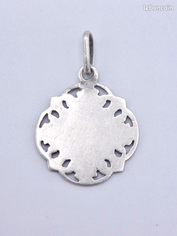 Pendentif Religieux En Argent Massif Sainte Vierge Marie - Pichard Balme - Neuf Avec étiquettes B11C