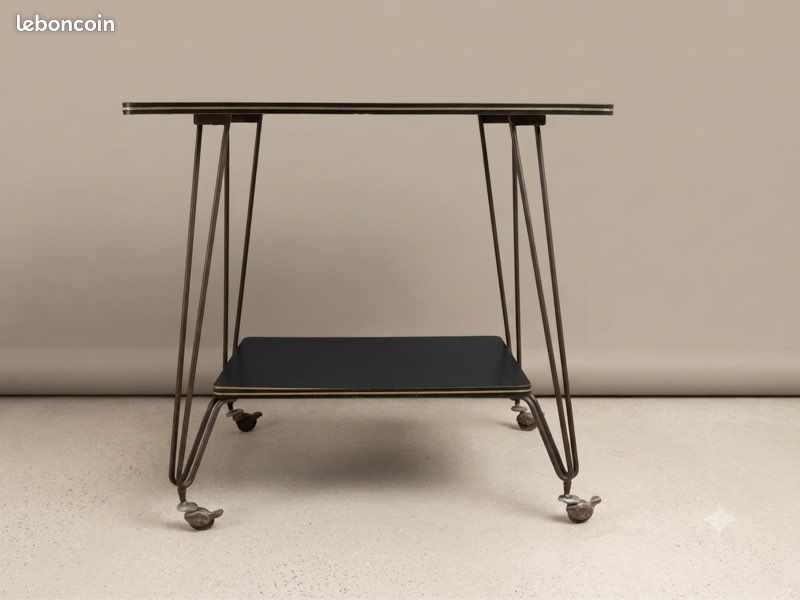 Desserte vintage / Table roulante style années 50/60 (image 1)
