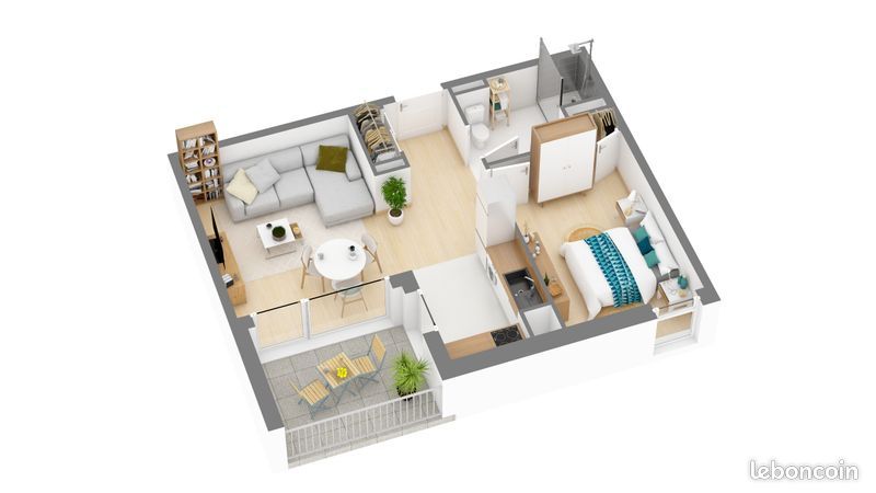 Appartement 3 pièces 59 m² · à Fenouillet · 59 m² · 173 800 €