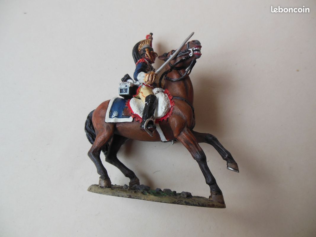 Figurine Del Prado Soldat Napoléonien Cuirassier 5ème Régiment - Échelle 1:32 - Occasion