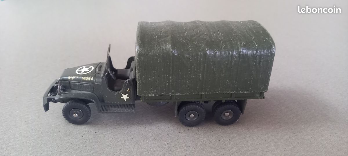 Camion Citerne GMC US Army Dinky Toys - 1/43 Métal - Occasion Complet Couvercles Mobiles