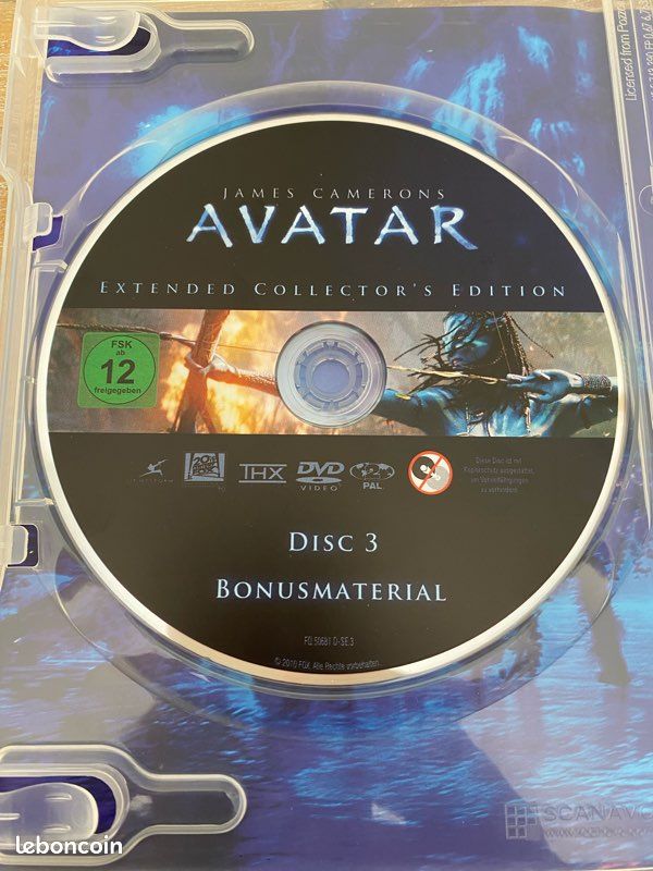 Avatar – Extended Collector’s Edition 3 DVD – James Cameron – Édition Allemande (image 5)